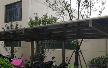 小區(qū)自行車棚效果圖