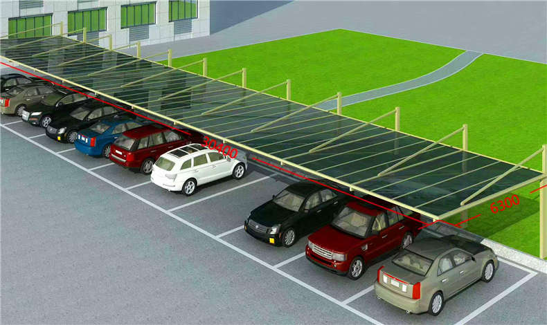 汽車停車棚的尺寸如何設計，多大合適？