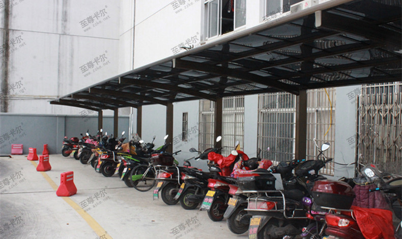 室外自行車棚材質都有哪些？選什么材質的自行車棚性價比高？