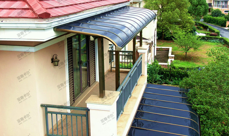 別墅雨棚現(xiàn)在流行這么做，快看這套別墅雨棚圖片大全