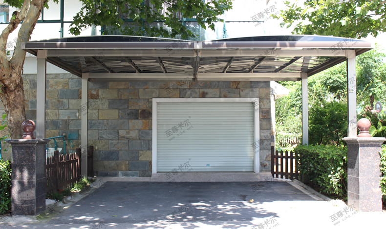 裝車棚挑花眼，耐力板車棚怎么選？來(lái)看這些耐力板車棚效果圖。