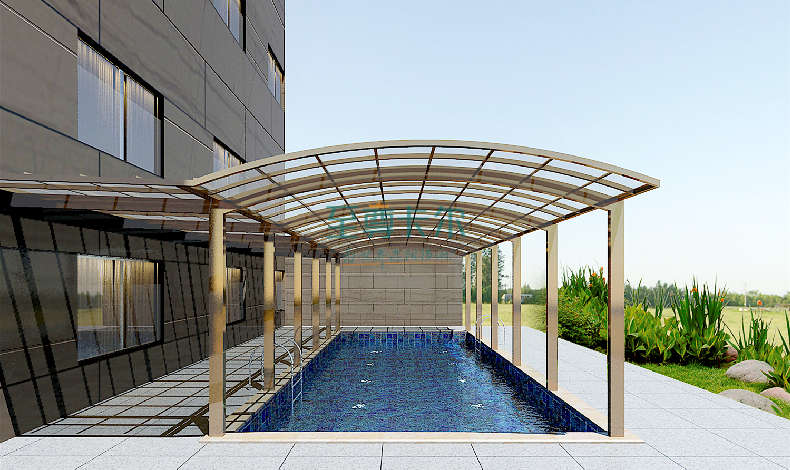 你以為雨棚就只能是雨棚？搖身變成陽光泳池棚，通透又美觀