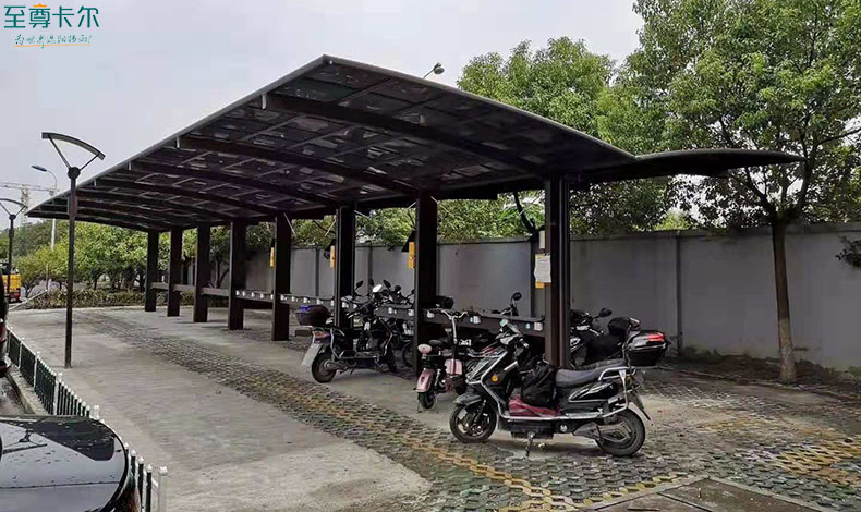 電動車充電車棚？充電自行車陽光棚圖片大全？